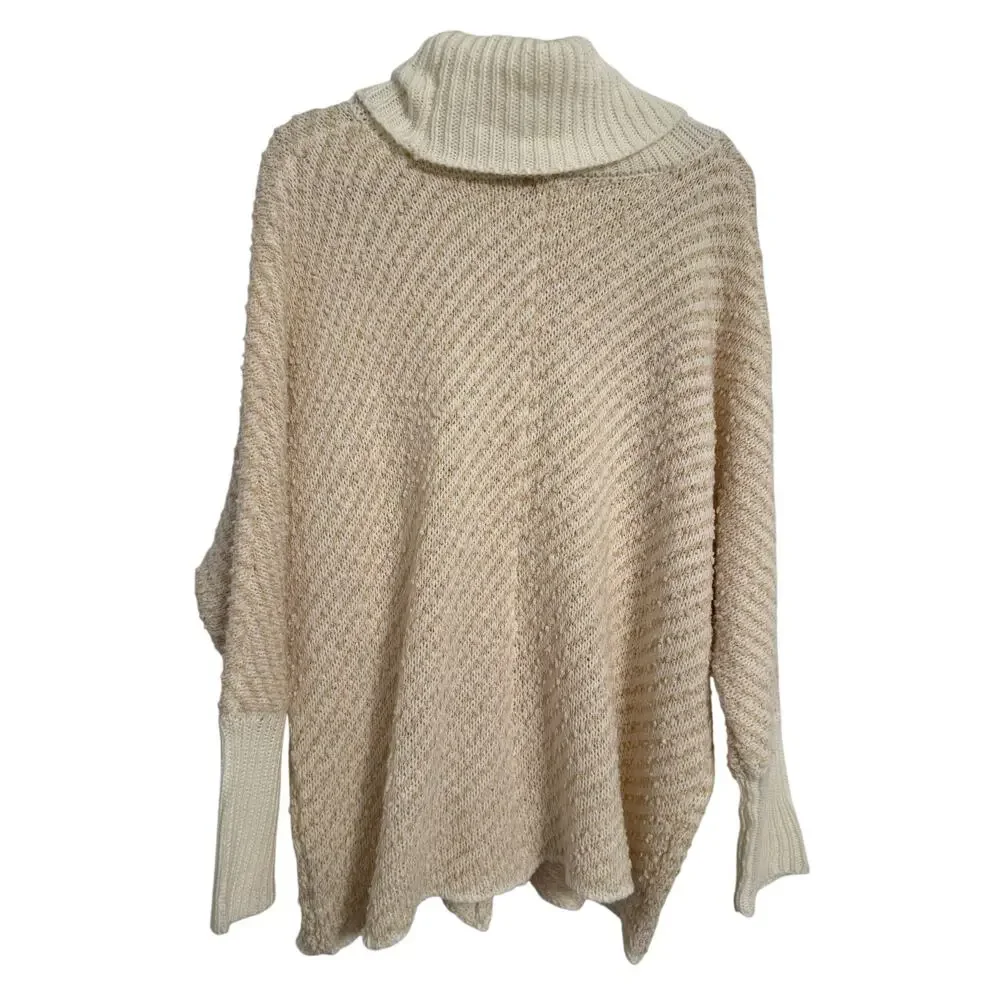 Moon & Madison NWT Women's M Boho Chic Popcorn‎ Stripe Dolman Cowl Neck Sweater